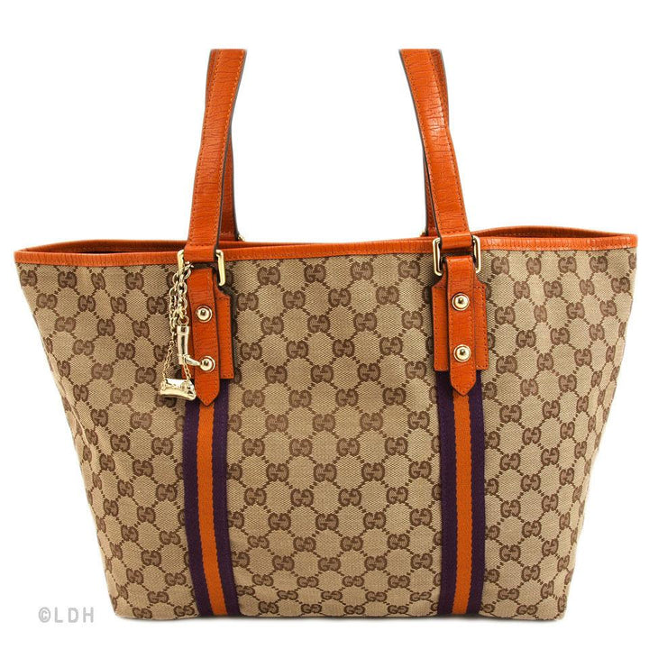 G*G Shopper Tote with Orange Charms (Indistinguishable)