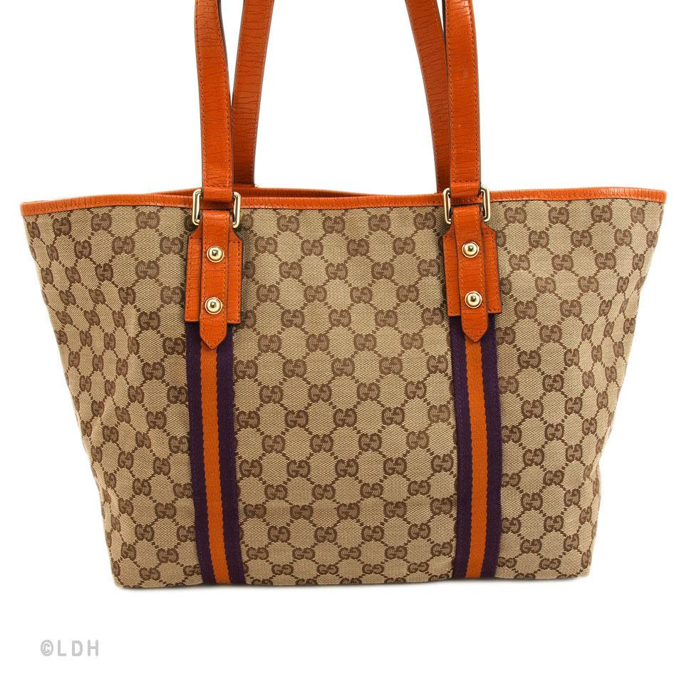 G*G Shopper Tote with Orange Charms (Indistinguishable)