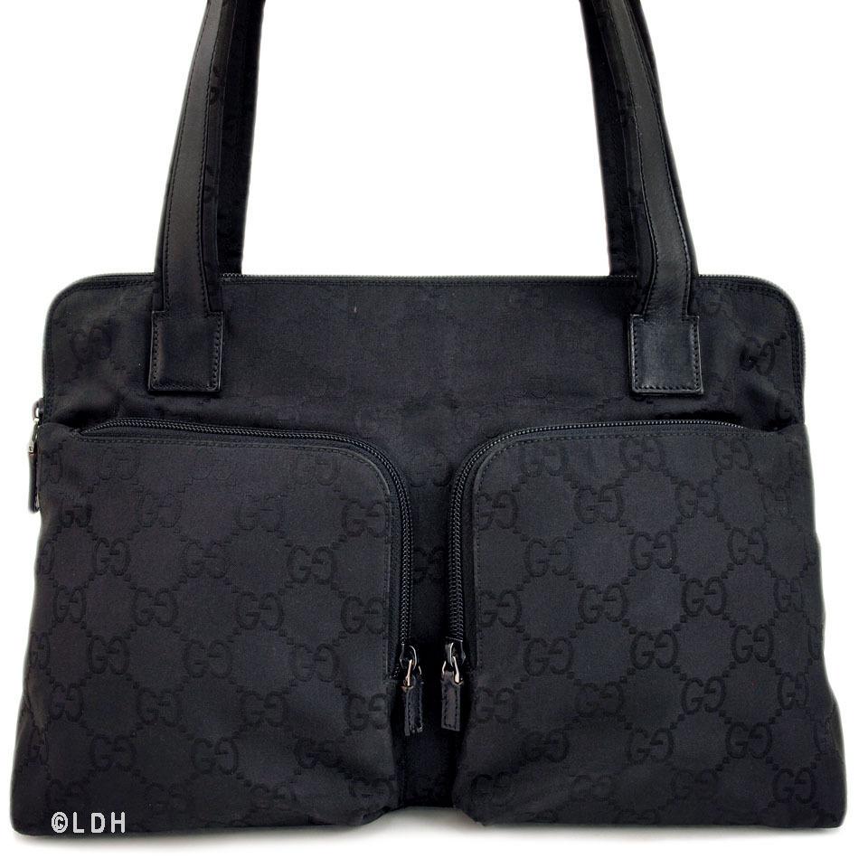G*G Black Monogram Tote (Indistinguishable)