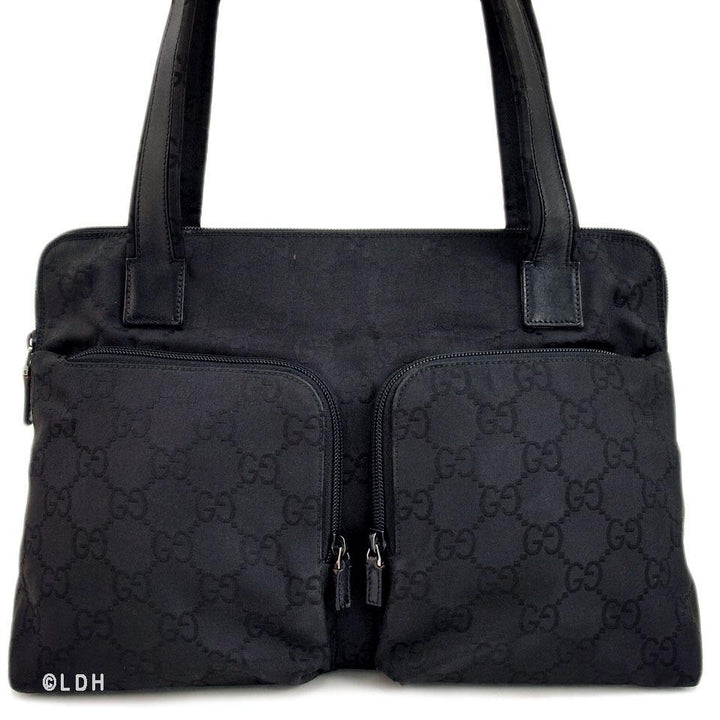 G*G Black Monogram Tote (Indistinguishable)