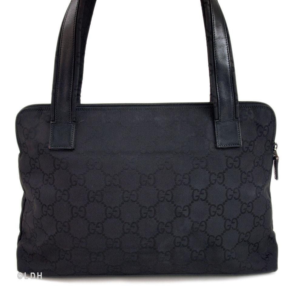 G*G Black Monogram Tote (Indistinguishable)