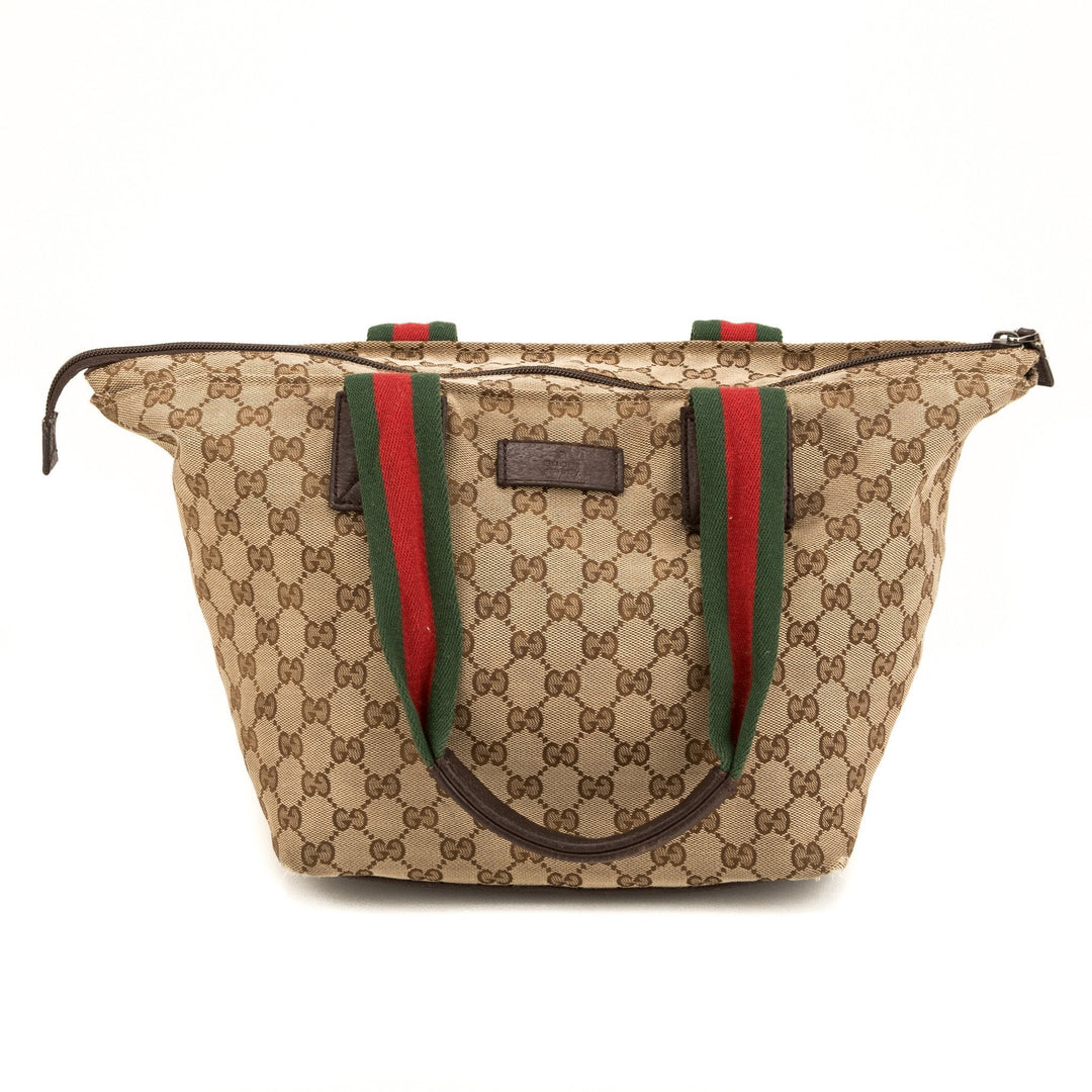 G*G Brown Monogram Medium Tote (Indistinguishable)