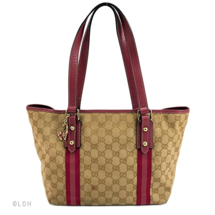 G*G Tan & Pink Shopping Tote (Indistinguishable)