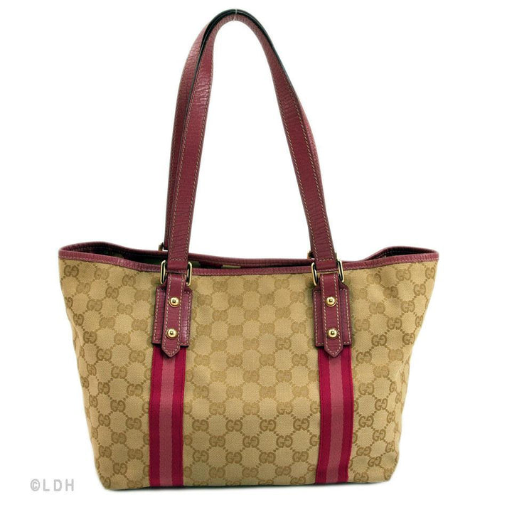 G*G Tan & Pink Shopping Tote (Indistinguishable)