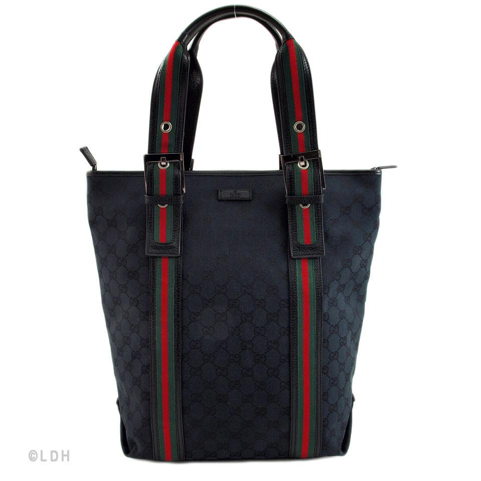 G*G Black Monogram Large Tote (Indistinguishable)