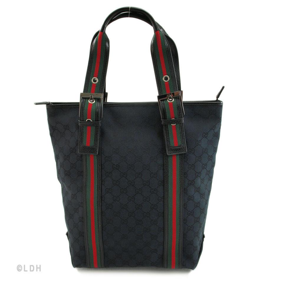 G*G Black Monogram Large Tote (Indistinguishable)