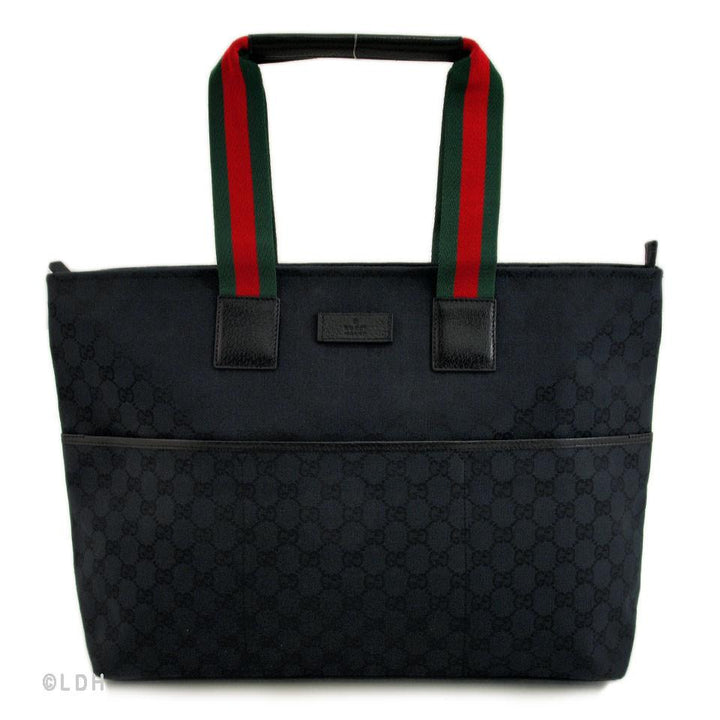 G*G Black Diaper Shopper Tote (Indistinguishable)