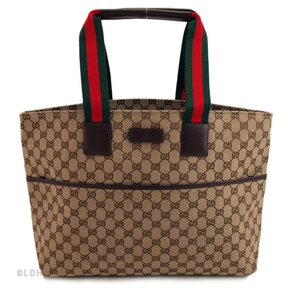 G*G Beige Diaper Shopper Tote (Indistinguishable)