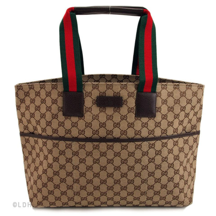G*G Beige Diaper Shopper Tote (Indistinguishable)