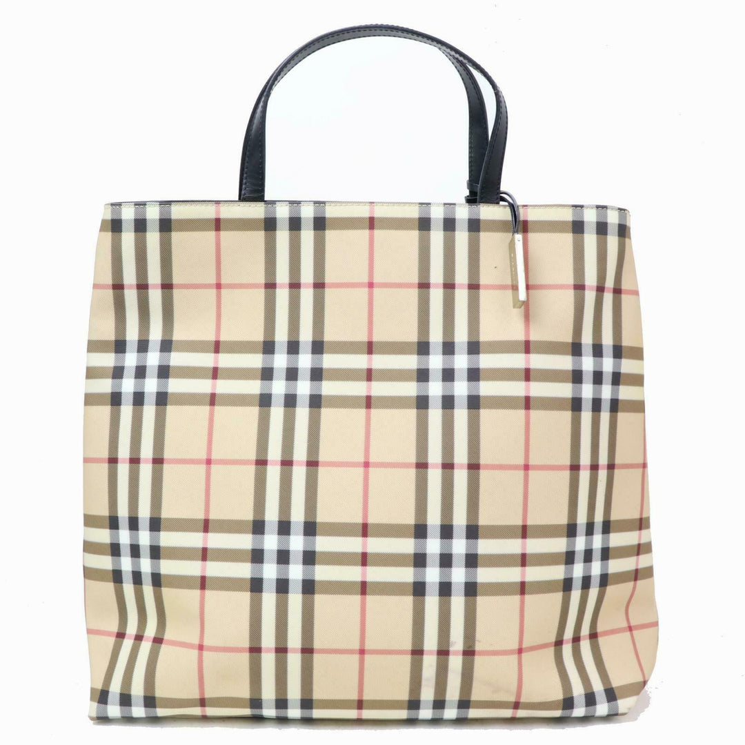 Indistinguishable  Burbe**y Tote Bag Cream PVC (SHC1-14444)