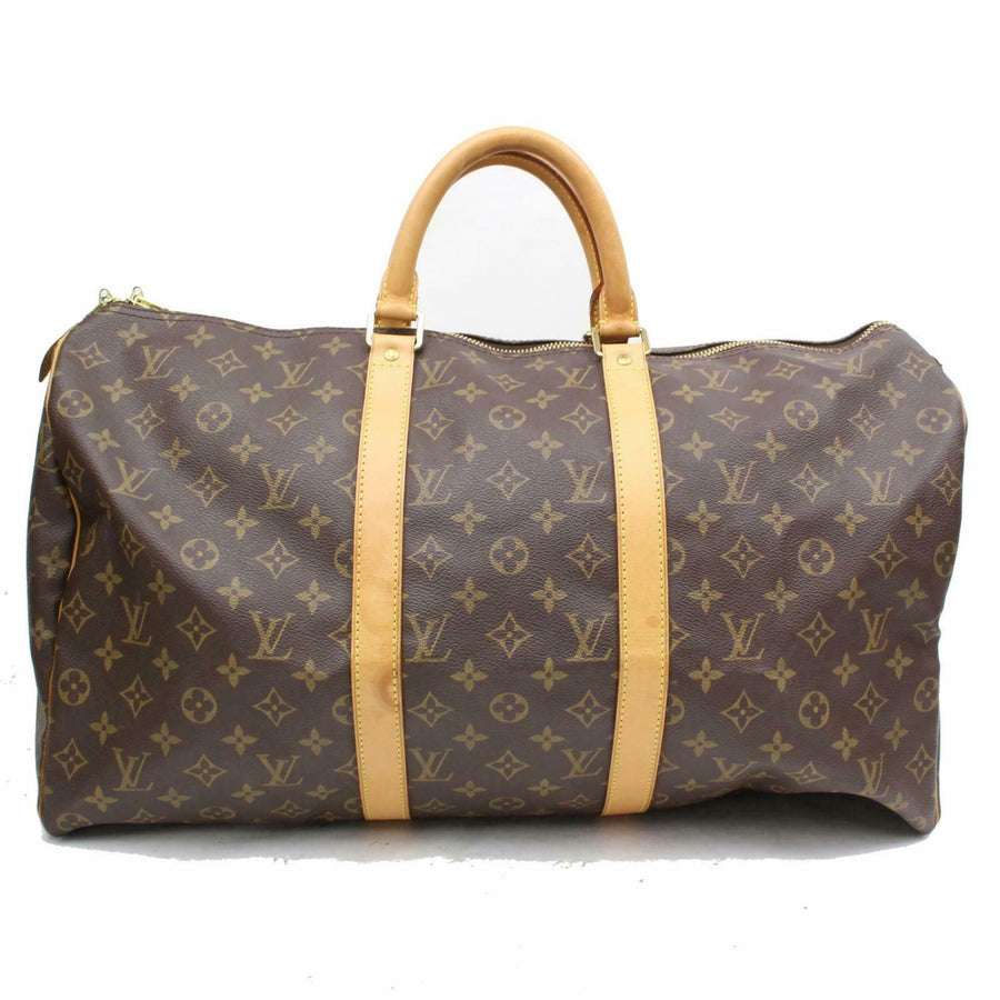 Louis Vuitton Boston Bag Keepall 50 Brown Monogram (SHC7-10283)