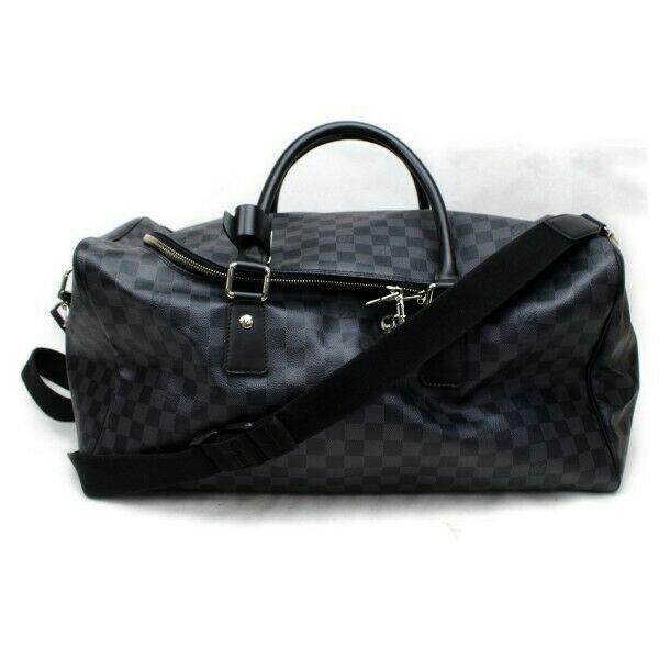 Louis Vuitton Boston Bag Roadster 50 Black Damier (SHC7-11035)