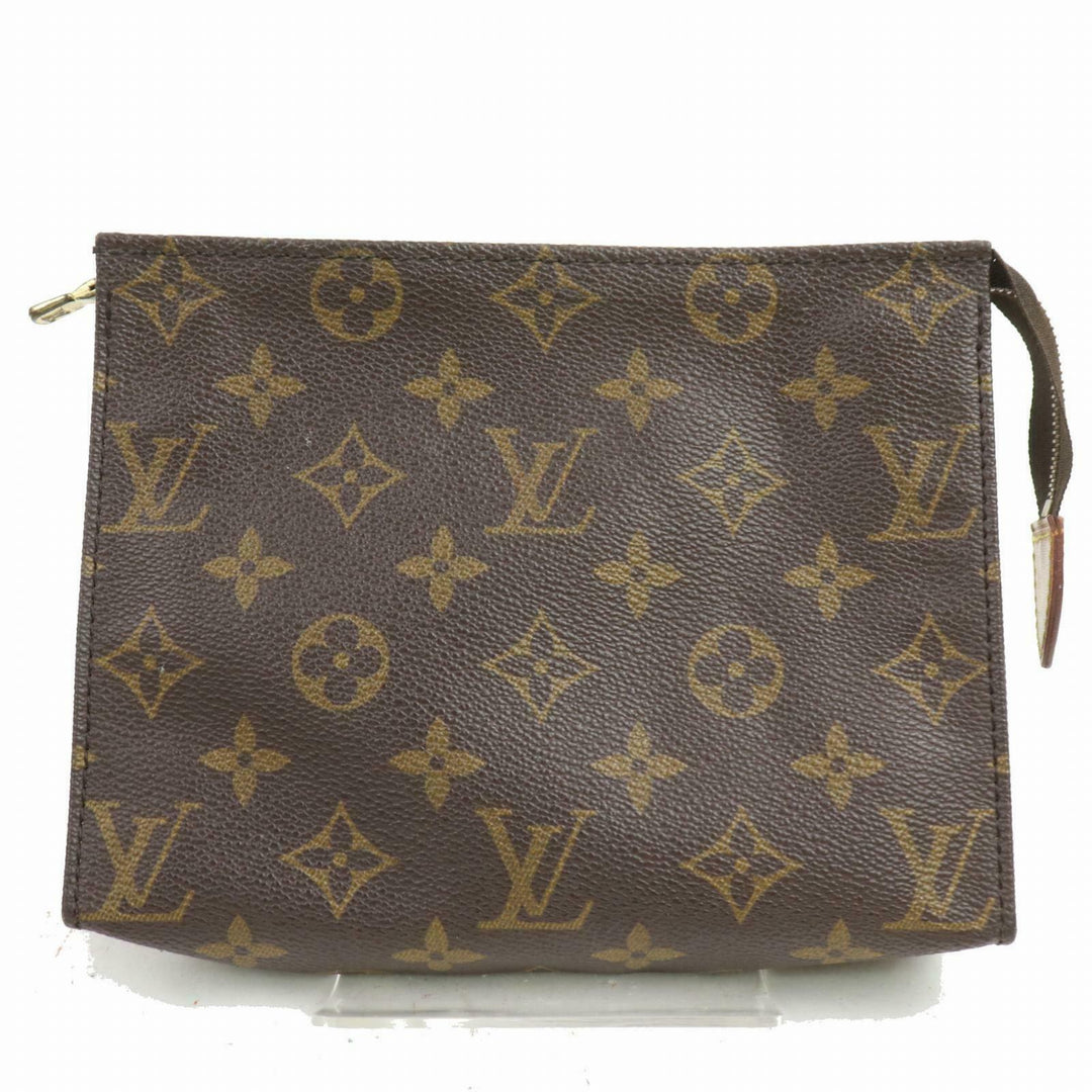 Louis Vuitton Cosmetic Pouch Poche Toilette 19  (SHC7-10624)