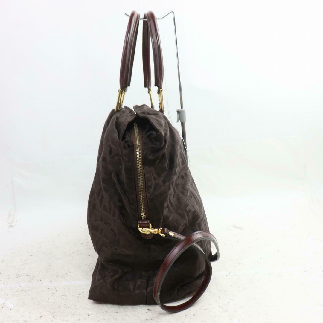 Fendi Tote Bag Brown Nylon (SHC1-14267)
