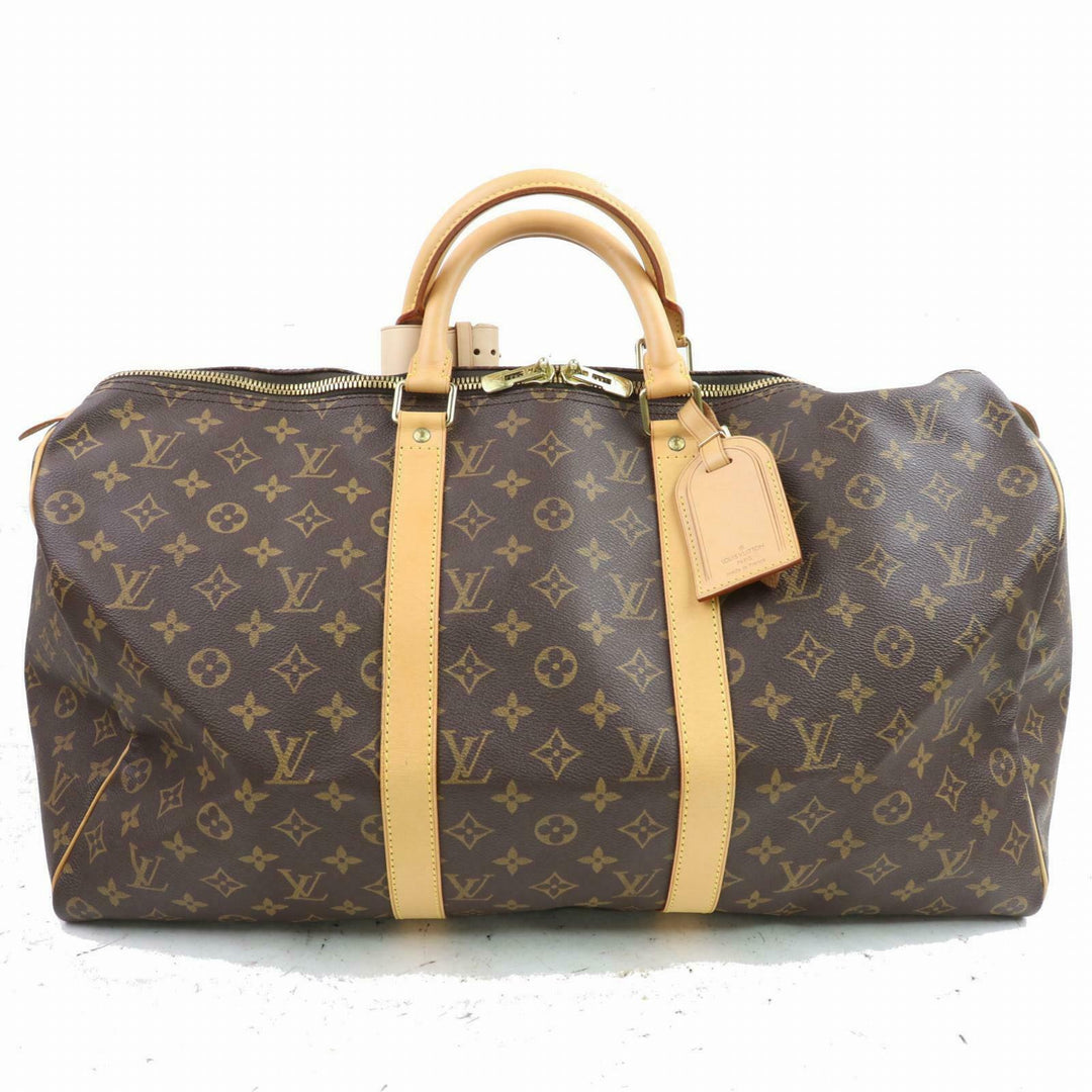 Louis Vuitton Boston Bag Keepall 50 Good Condition (SHC7-10491)