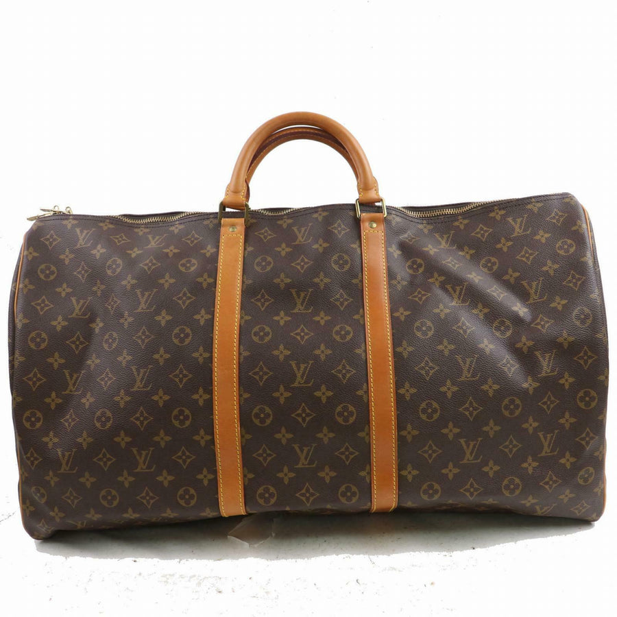 Louis Vuitton Boston Bag Keepall 60 Brown Monogram (SHC7-10665)