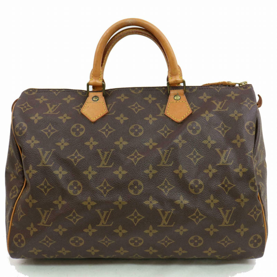 Louis Vuitton Hand Bag Speedy 35 Brown Monogram (SHC7-10406)