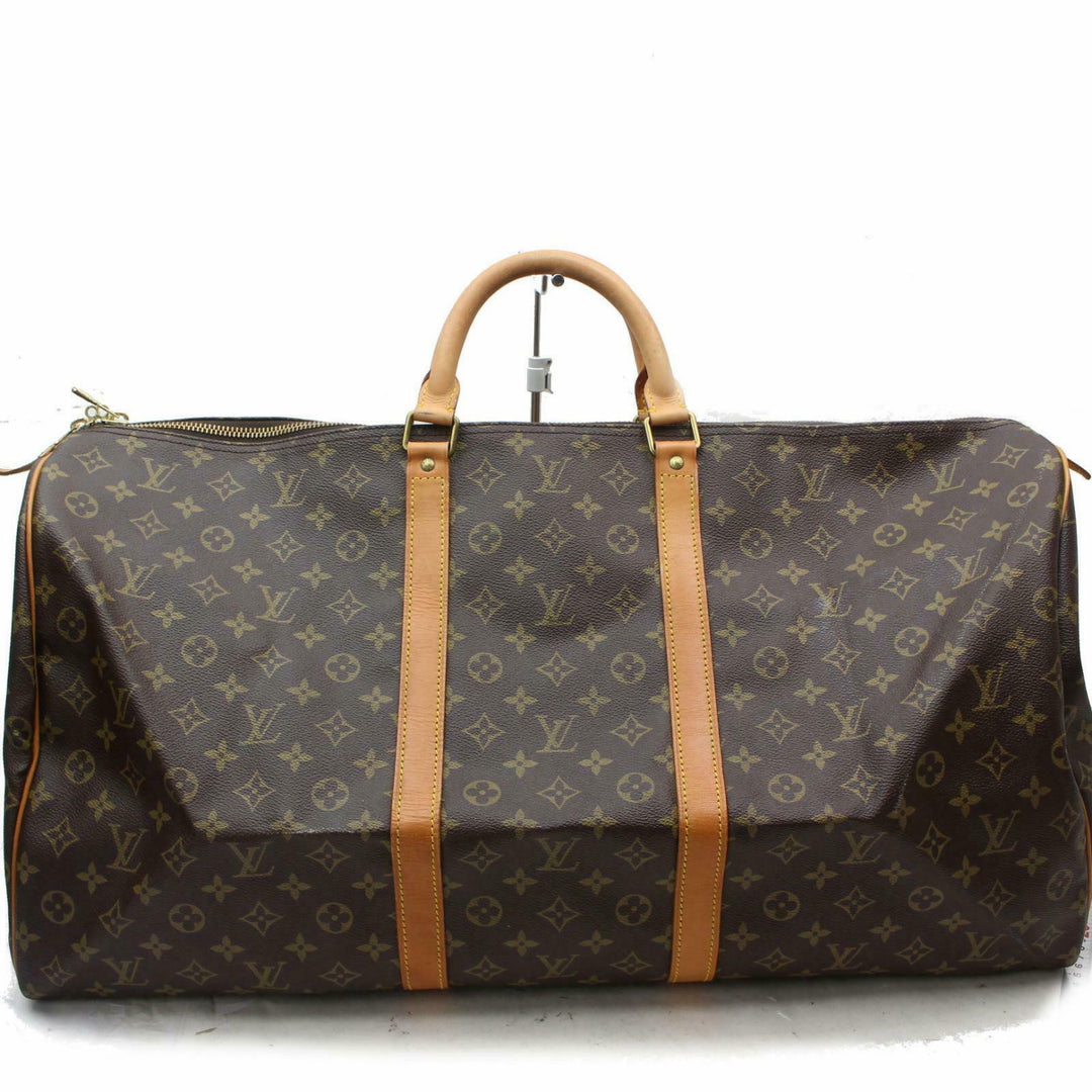 Louis Vuitton Boston Bag Keepall 60 Brown Monogram (SHC7-10490)