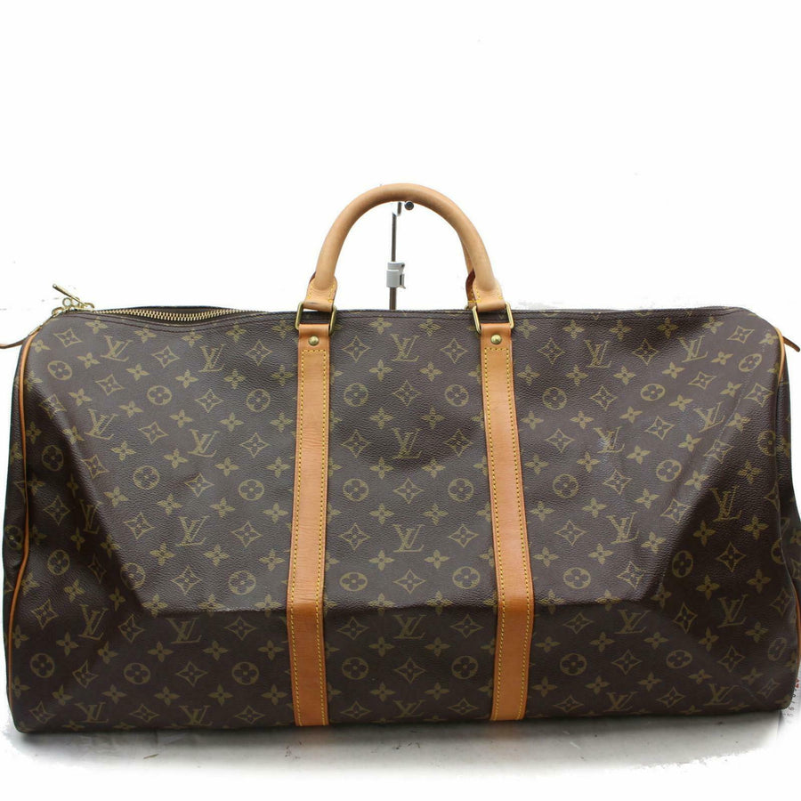 Louis Vuitton Boston Bag Keepall 60 Brown Monogram (SHC7-10490)