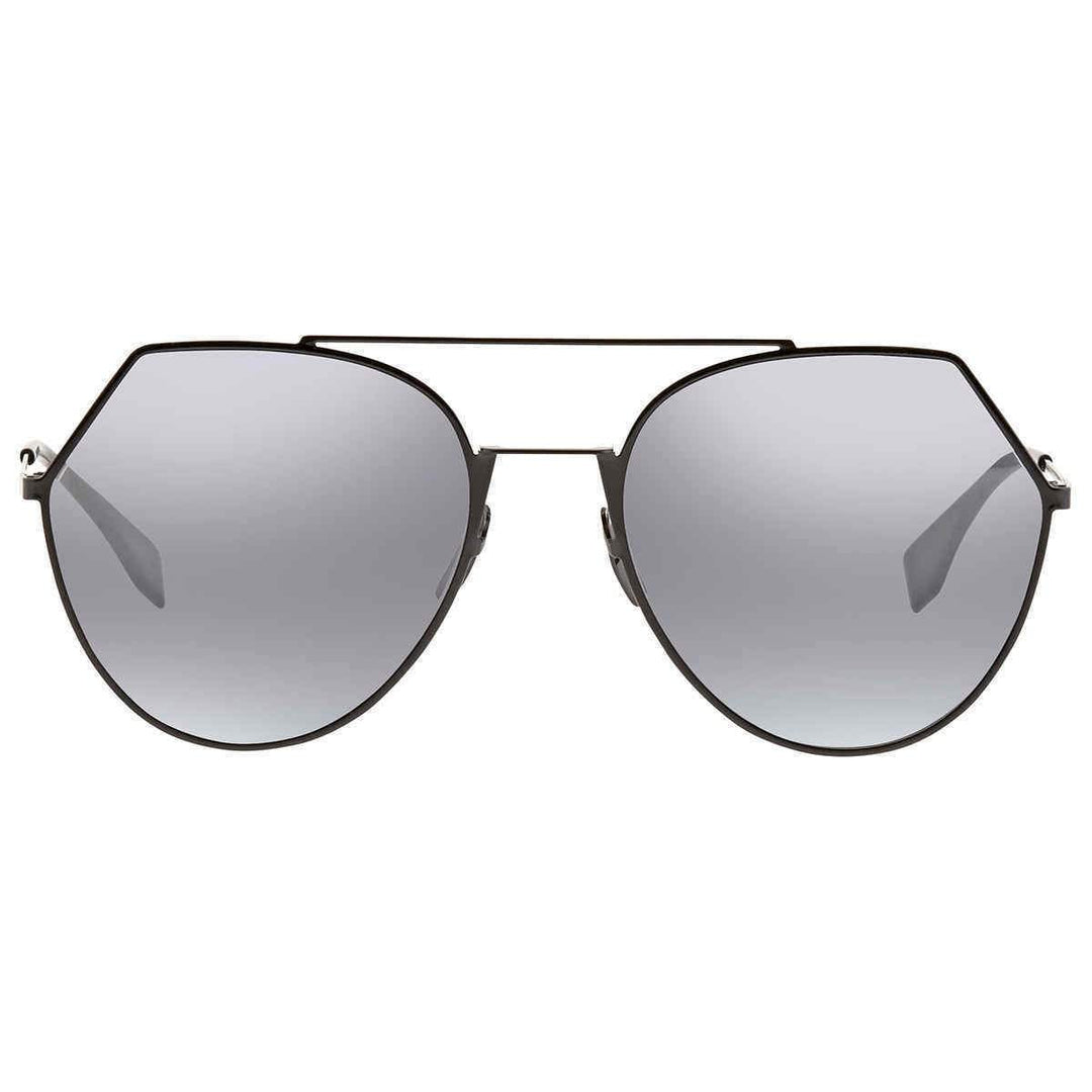 Fendi Gray Azure Silver Aviator Sunglasses FE-FF0194S 807 55 FE-FF0194S 807 55