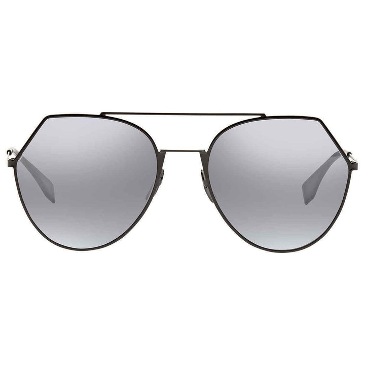 Fendi Gray Azure Silver Aviator Sunglasses FE-FF0194S 807 55 FE-FF0194S 807 55