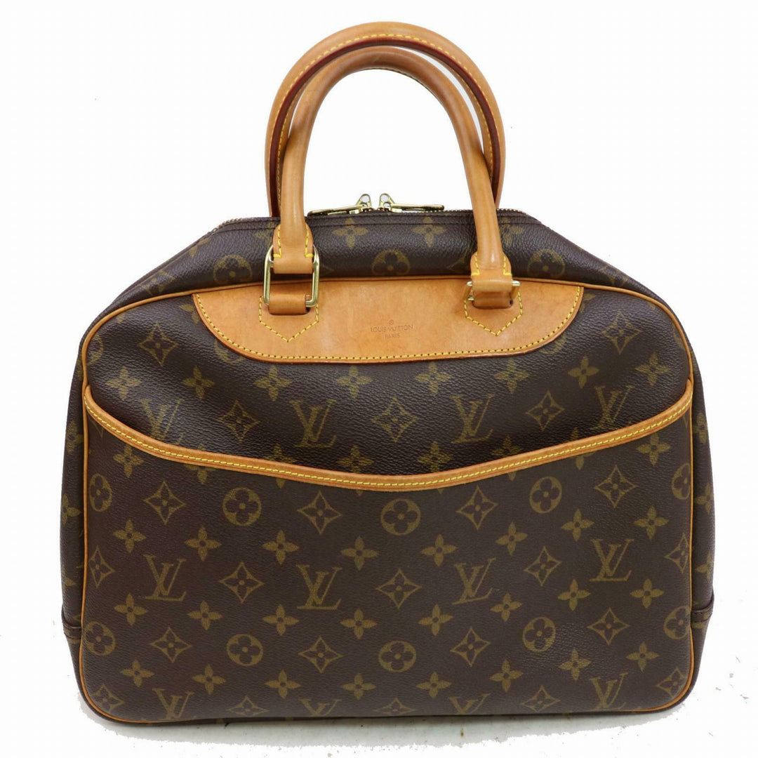 Louis Vuitton Hand Bag Deauville Brown Monogram  (SHC7-10276)