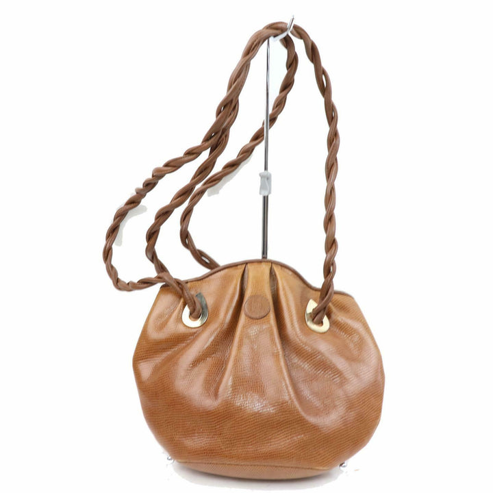 Indistinguishable  Fendi Hand Bag Brown Leather (SHC1-14302)