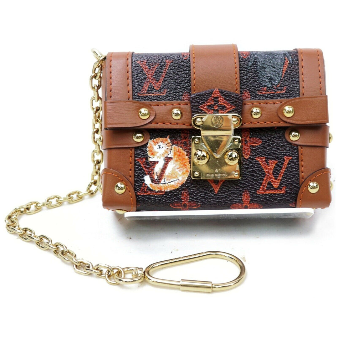 Louis Vuitton Clutch Essential Trunk Pouch Brown  (SHC7-10756)