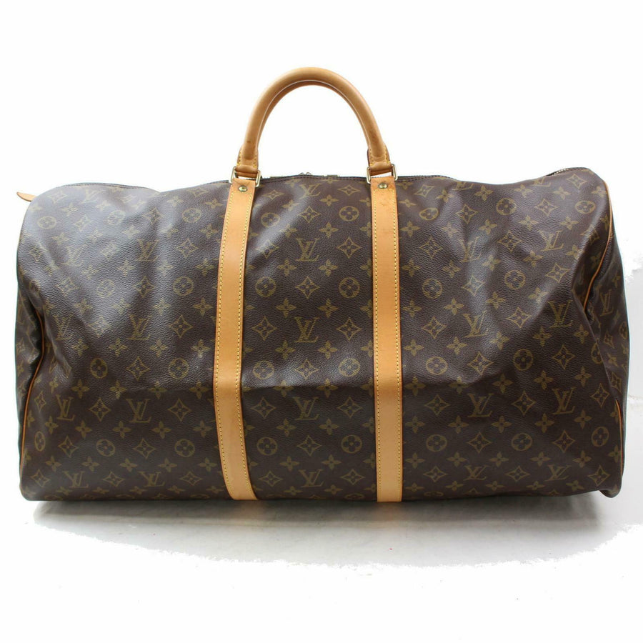 Louis Vuitton Boston Bag Keepall 60 Brown Monogram (SHC7-10080)