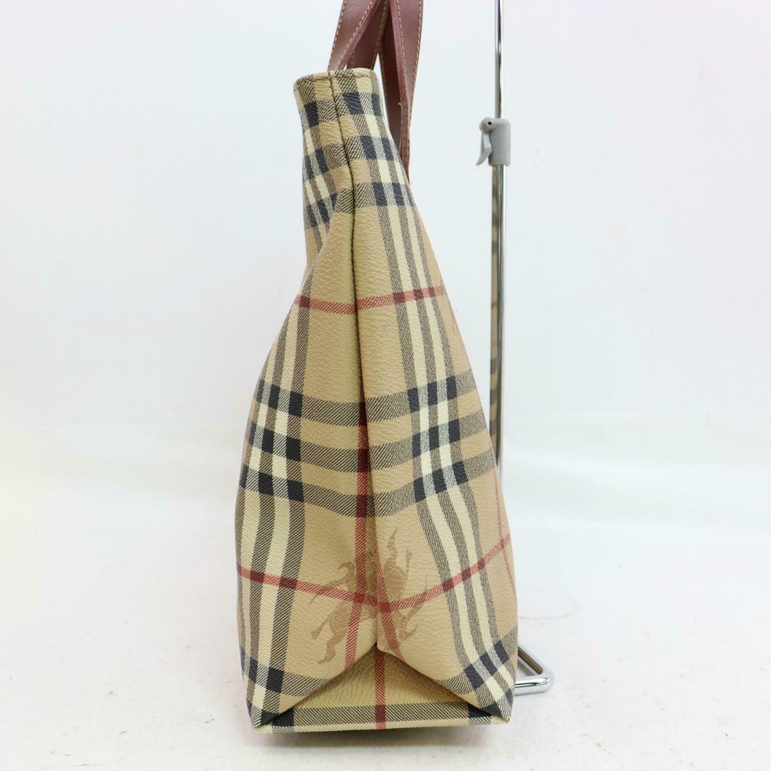Indistinguishable  Burbe**y London Tote Bag Brown PVC (SHC1-14502)