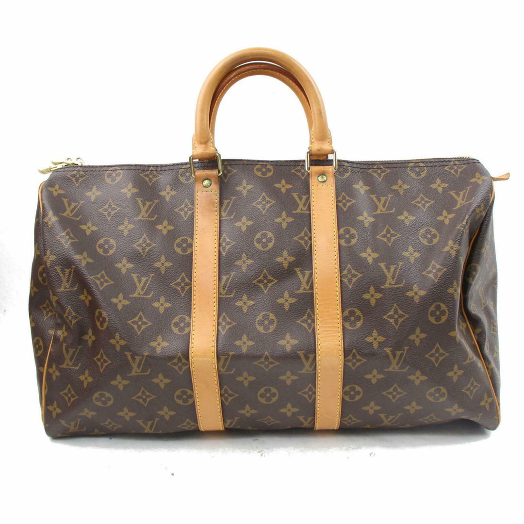 Louis Vuitton Boston Bag Keepall 45 Brown Monogram (SHC7-10487)