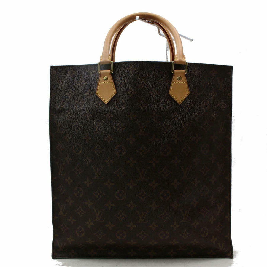 Louis Vuitton Hand Bag Sac Plat Brown Monogram  (SHC7-10938)