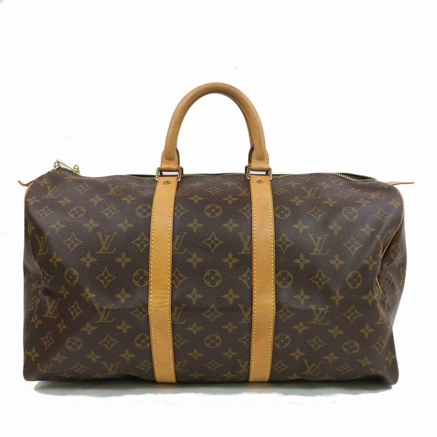 Louis Vuitton Boston Bag Keepall 45 Brown Monogram (SHC7-10489)