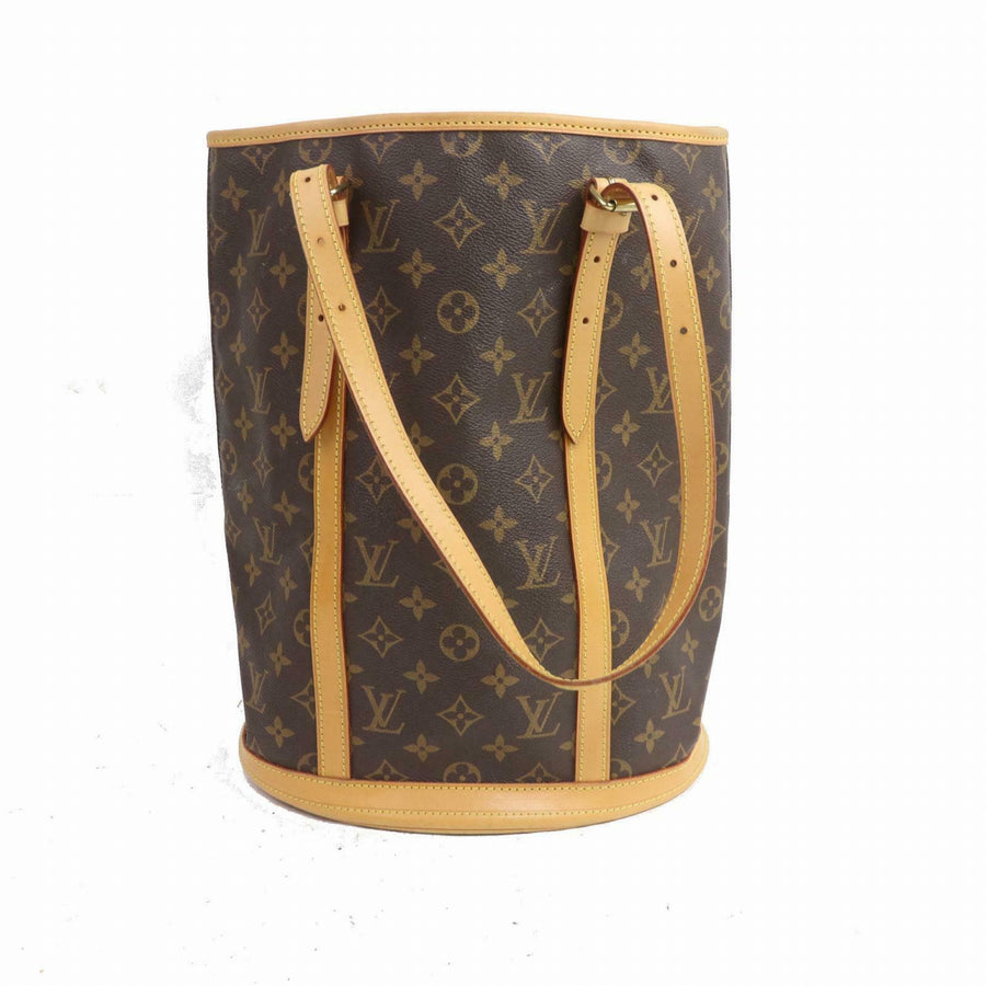 Louis Vuitton Tote Bag Bucket Gm Brown Monogram  (SHC7-10651)