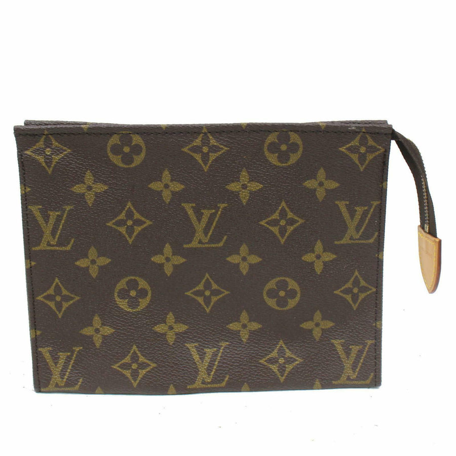 Louis Vuitton Cosmetic Pouch Poche Toilette 19  (SHC7-10815)