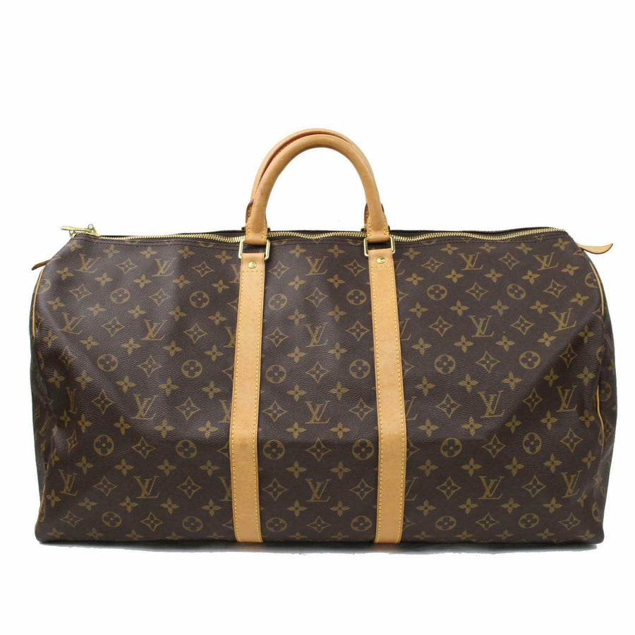 Louis Vuitton Boston Bag Keepall 55 Brown Monogram (SHC7-10402)