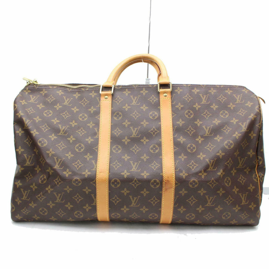 Louis Vuitton Boston Bag Keepall 55 Brown Monogram (SHC7-10923)