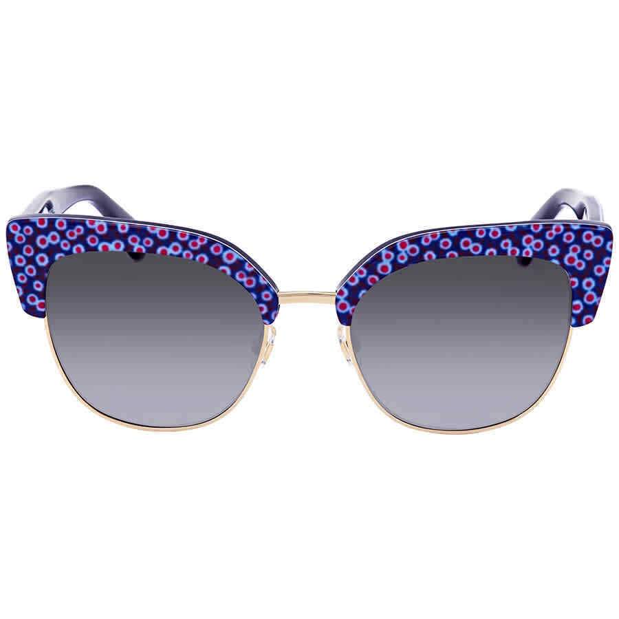 Kate Spade Gray- Azure Square Sunglasses KARRIS 0VDN 53 KARRIS 0VDN 53