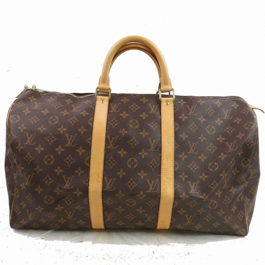 Louis Vuitton Boston Bag Keepall 50 Brown Monogram (SHC7-10282)
