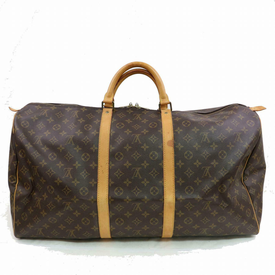 Louis Vuitton Boston Bag Keepall 60 Brown Monogram (SHC7-10484)