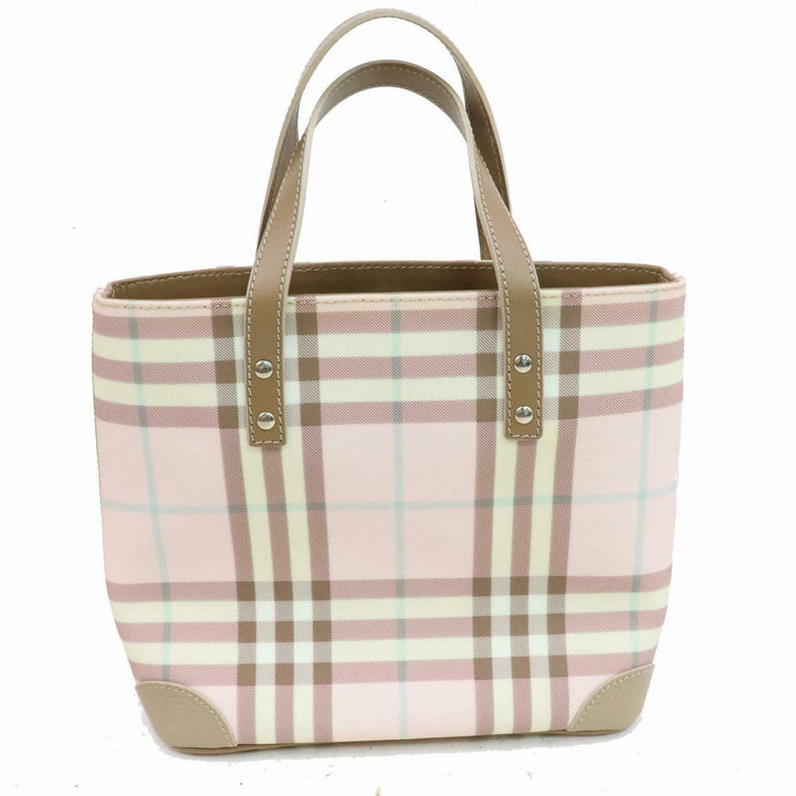 Indistinguishable  Burbe**y London Tote Bag Pink PVC (SHC1-14353)