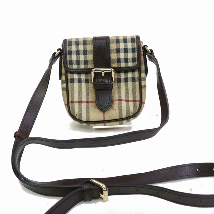 Indistinguishable  Burbe**y Shoulder Bag Light Brown PVC (SHC7-10093)