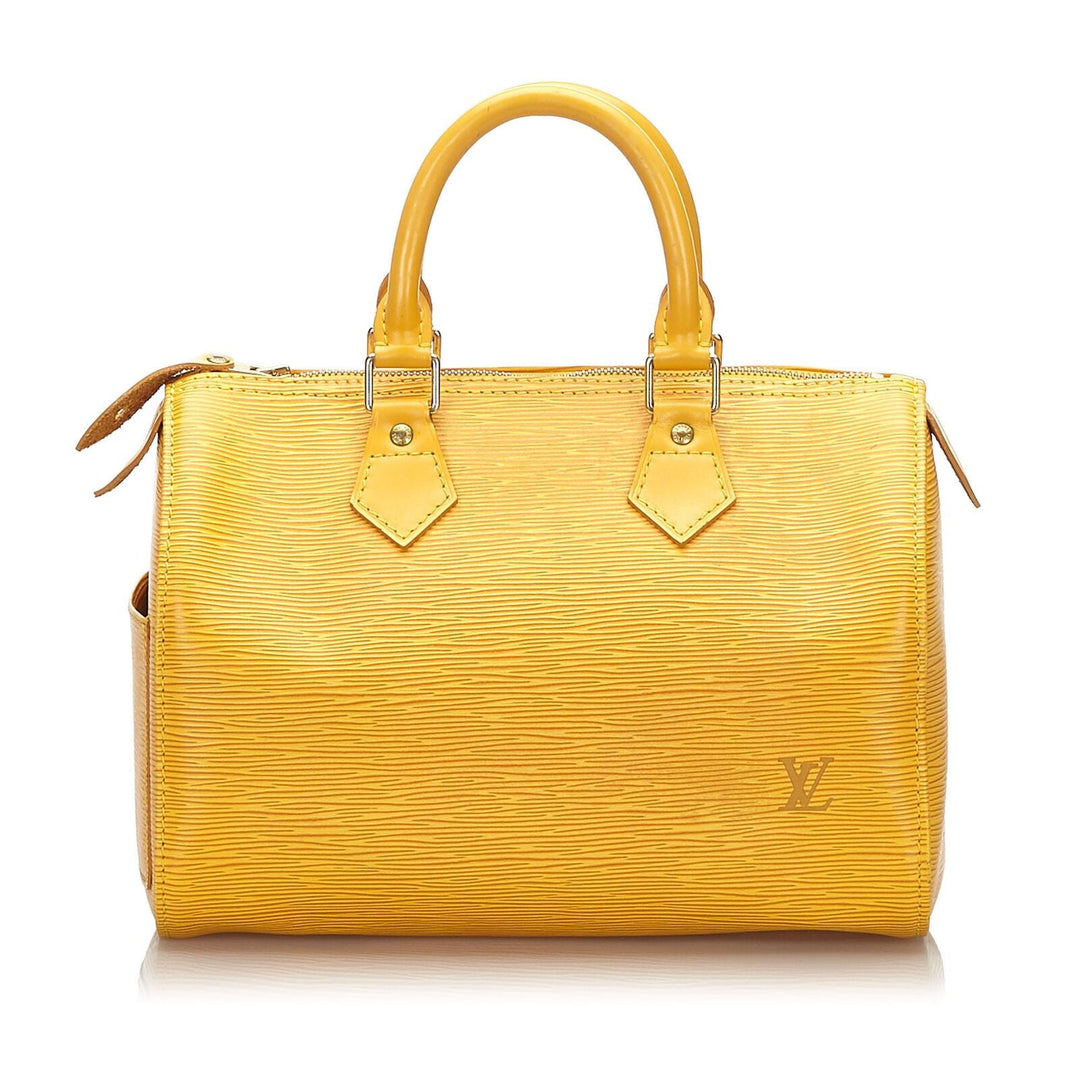 Pre-Loved Louis Vuitton Yellow Epi Leather Speedy 25 France