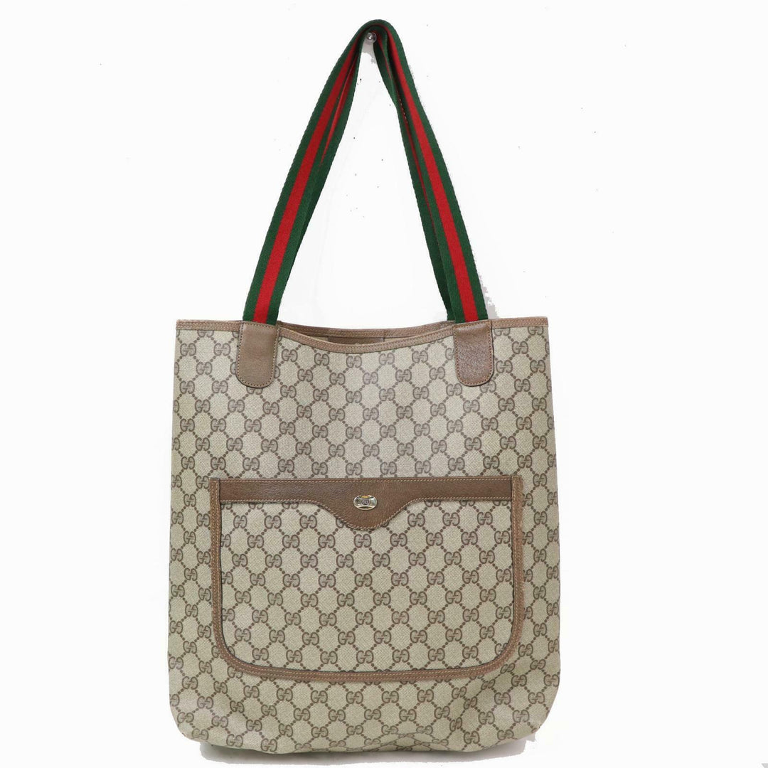 Indistinguishable  G*G Tote Bag Brown PVC (SHC1-15518)