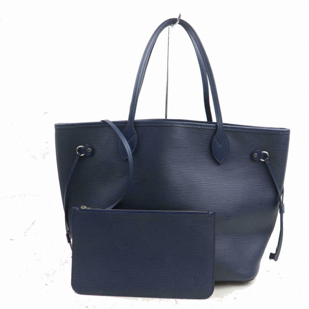 L*V Blue Epi Leather Neverfull MM (SHC1-13855)