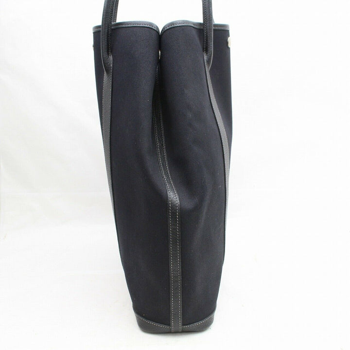 Indistinguishable  Hermes Tote Bag Garden File Black Canvas (SHC7-10051)