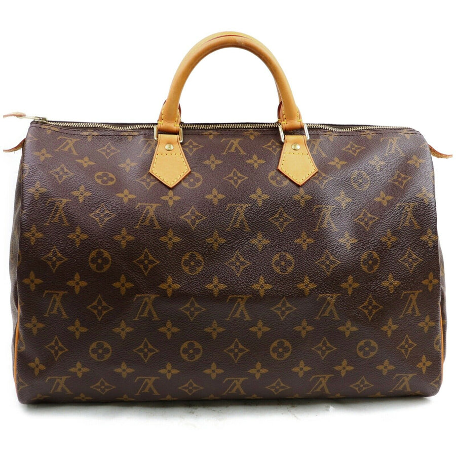 Louis Vuitton Boston Bag Speedy 40 Brown Monogram (SHC7-10878)