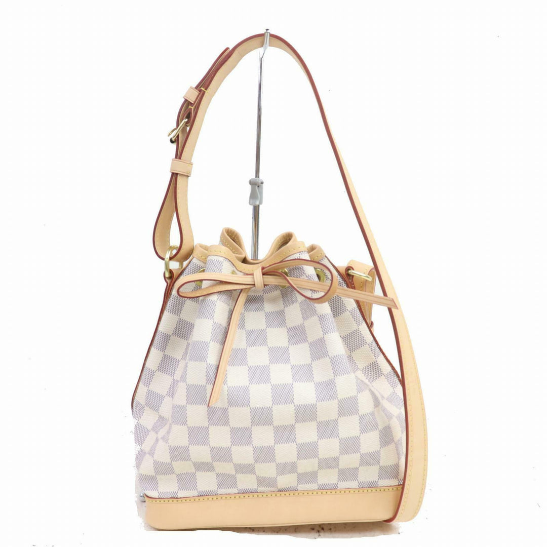 Louis Vuitton Shoulder Bag Noe Bb Cream Damier Azur  (SHC7-10689)