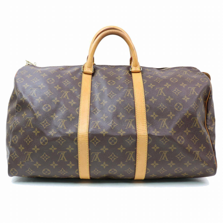 Louis Vuitton Boston Bag Keepall 50 Brown Monogram (SHC7-10353)
