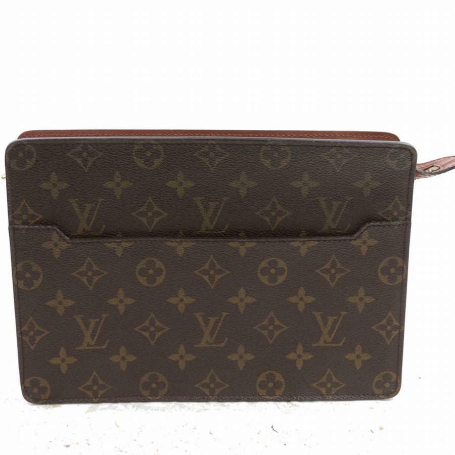 Louis Vuitton Clutch Pochette Ho Mme Brown Monogram  (SHC7-10805)
